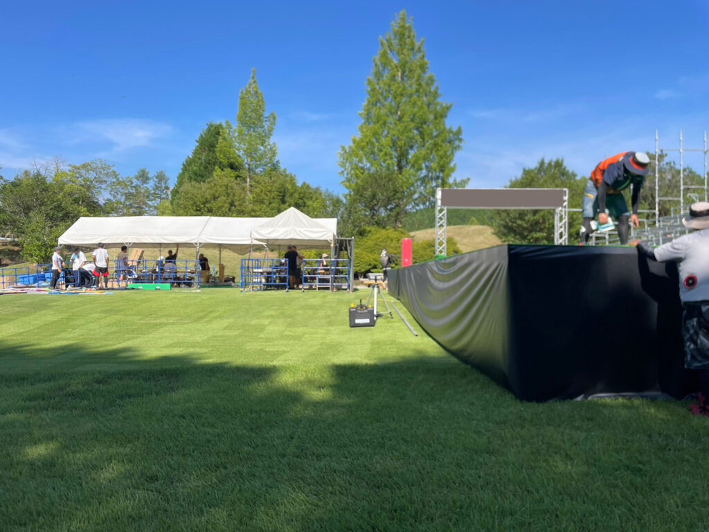 屋外イベント施工風景 7